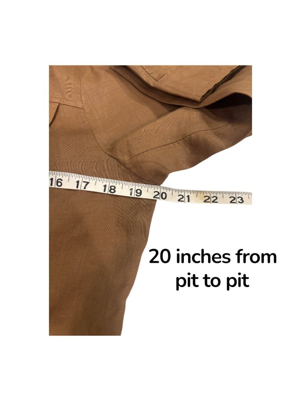 Alison Taylor 100% Linen Military Jacket Womens Size 10 Brown Button Front Safar - Picture 7 of 10